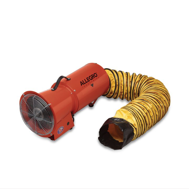 Ventilador con manga 8 "Axial ac metal soplador w