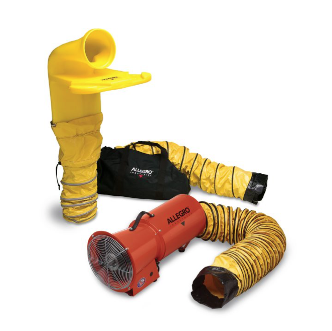Sistema de ventilación industrial 8 "Axial ac y de CC con el MVP